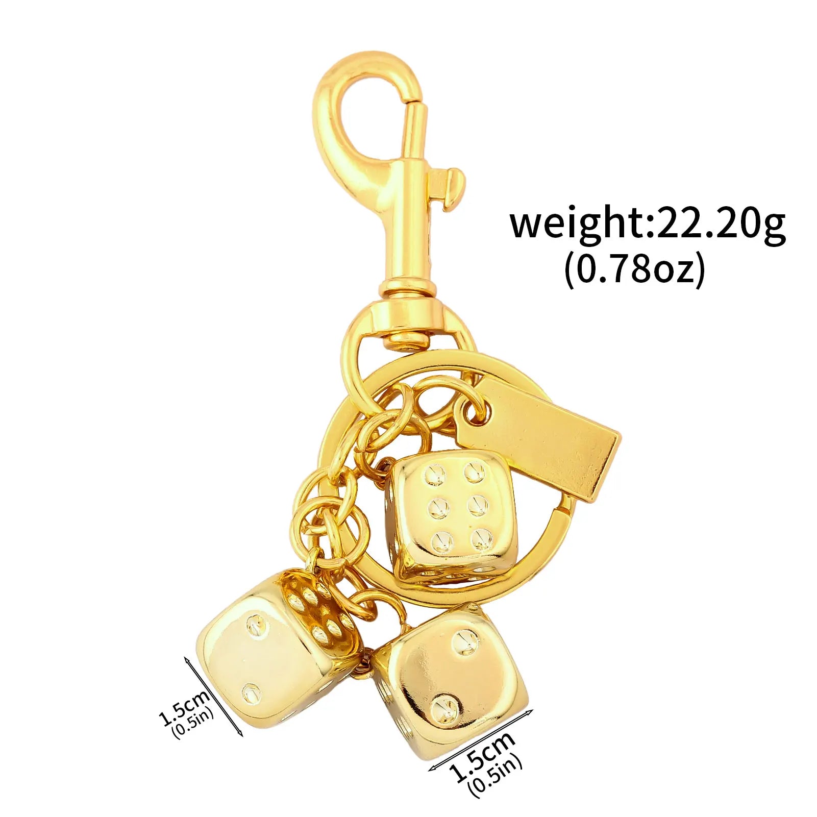 Lucky Dice Keychain