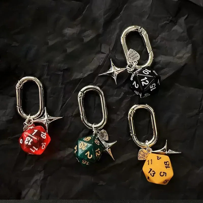 Vintage Dice Ball Keychain