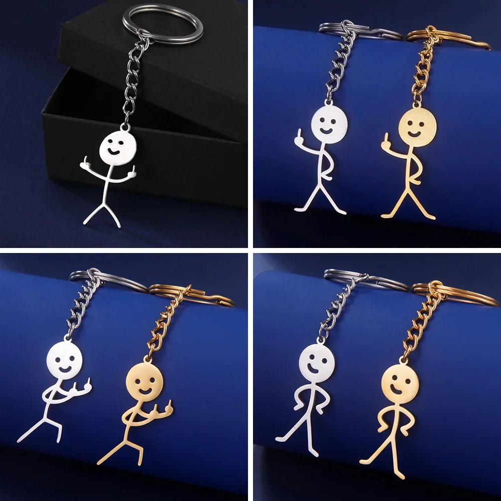 Stickman Keychain