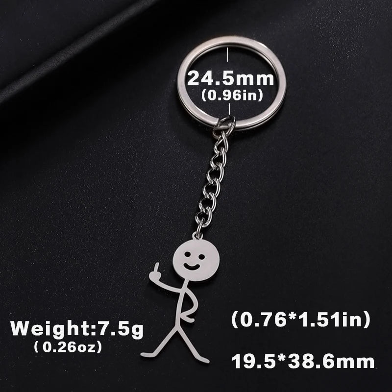 Stickman Keychain