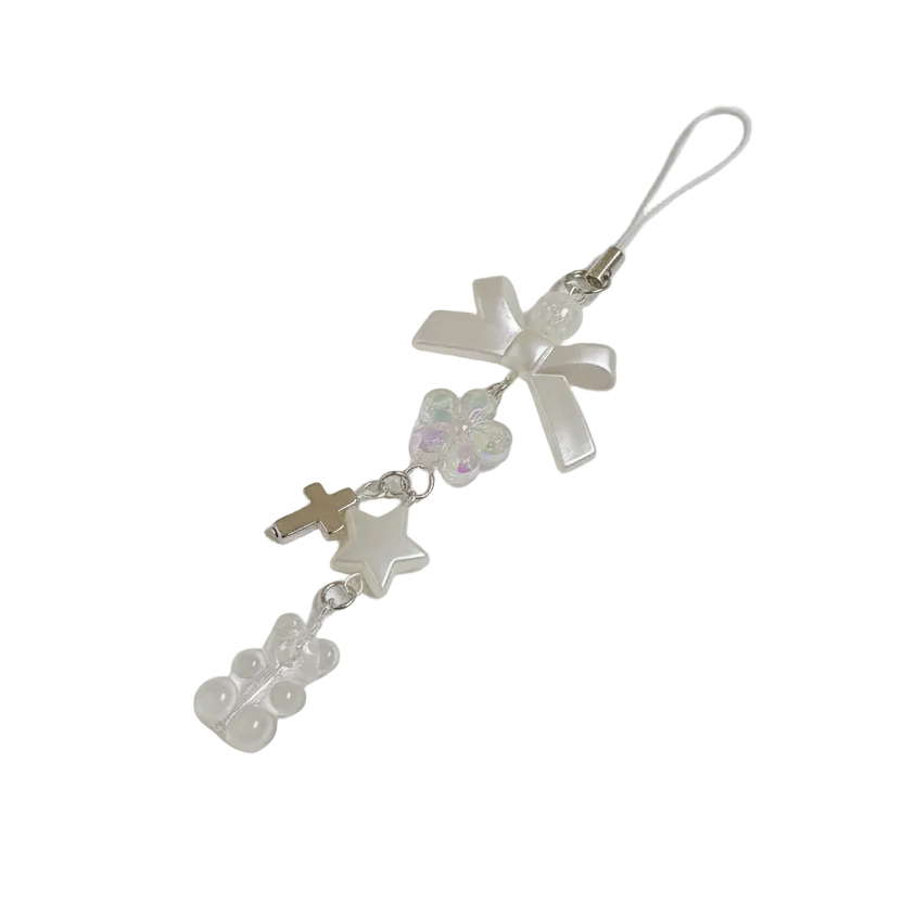 White Gummy Bear Bow