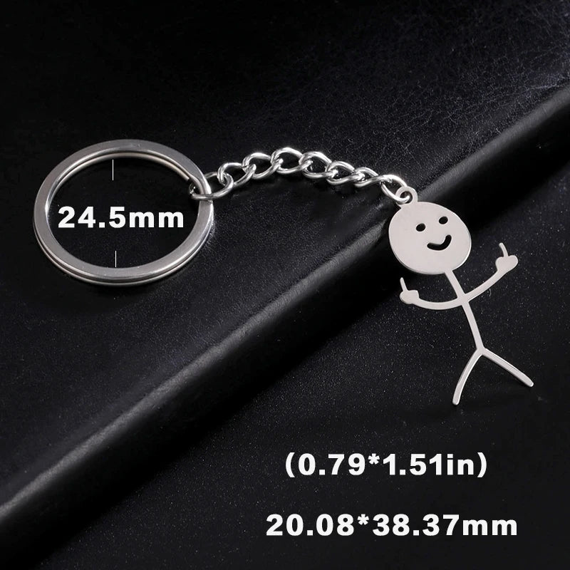 Stickman Keychain
