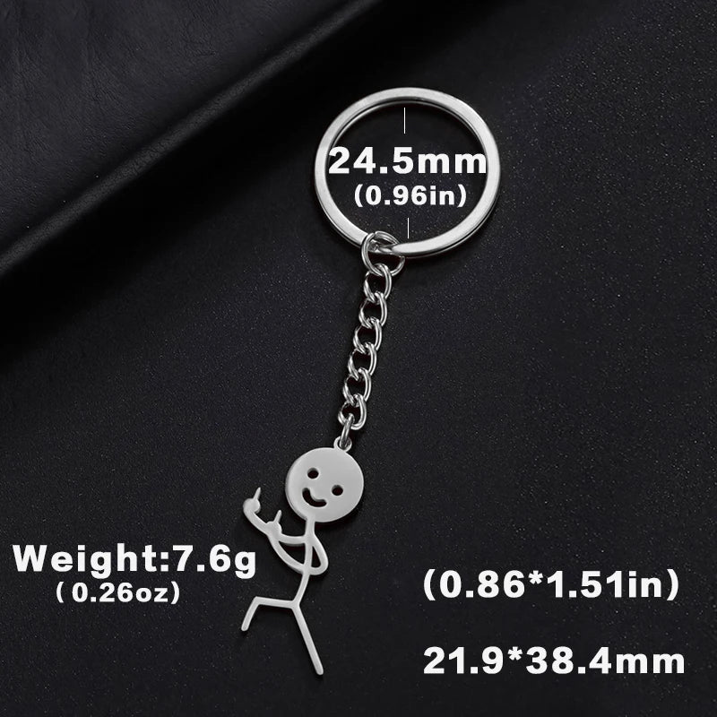 Stickman Keychain