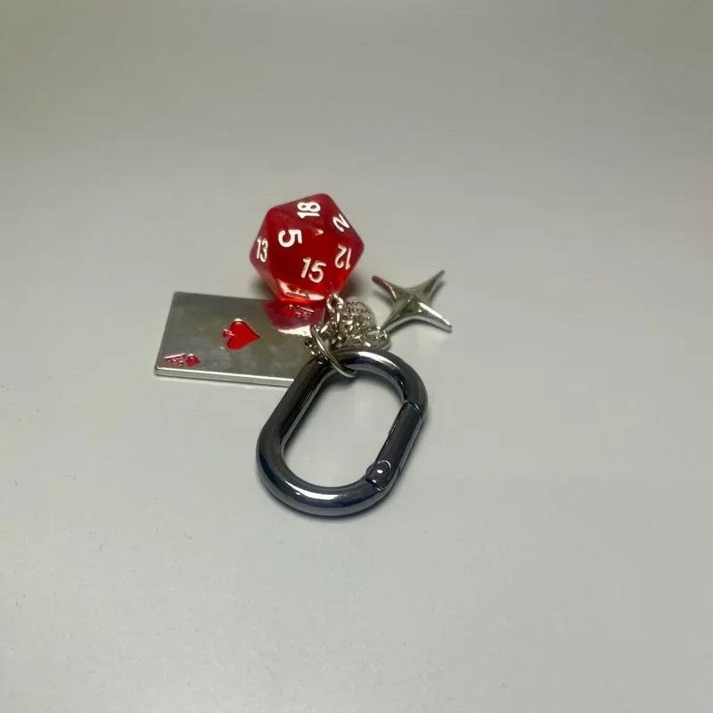 Vintage Dice Ball Keychain