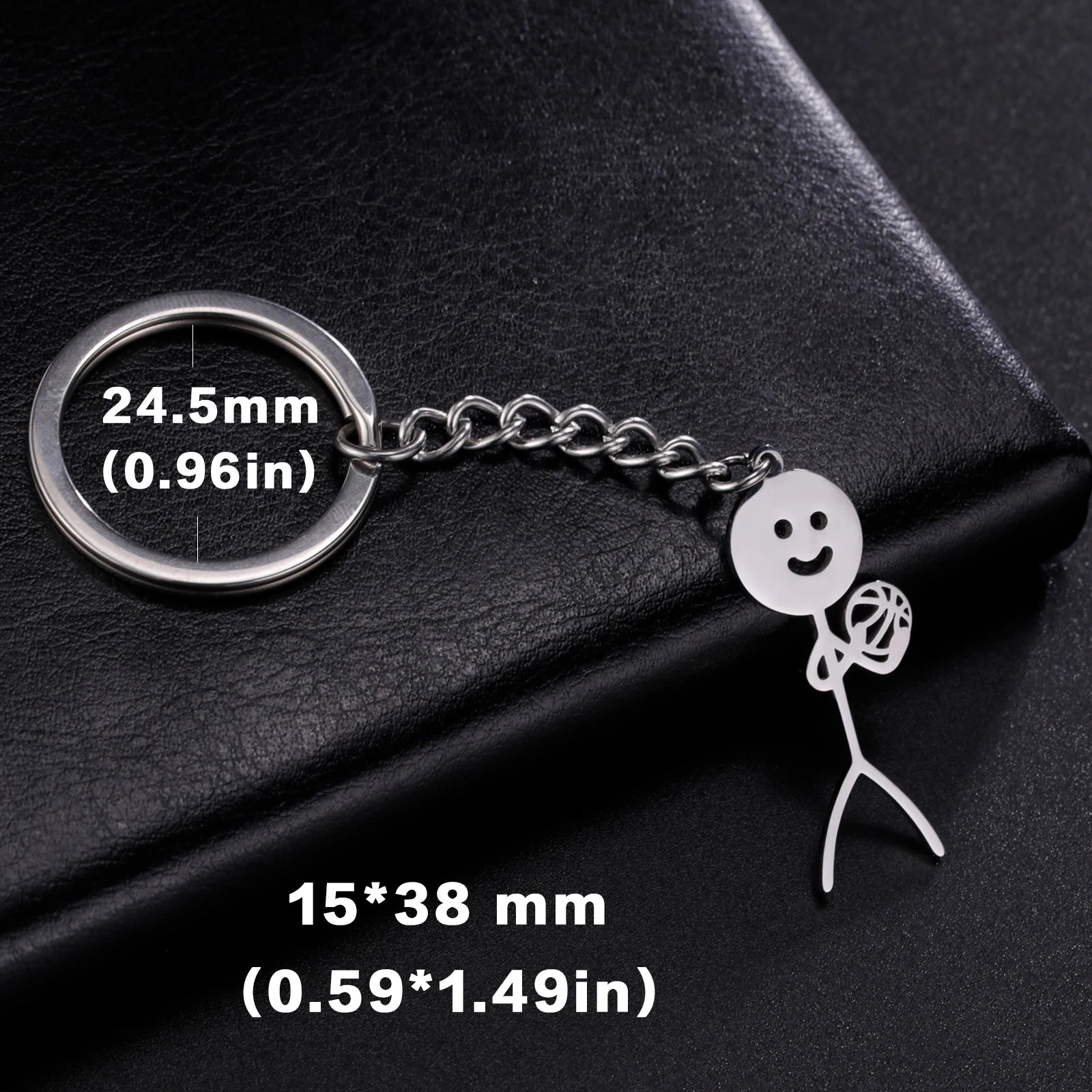 Stickman Keychain