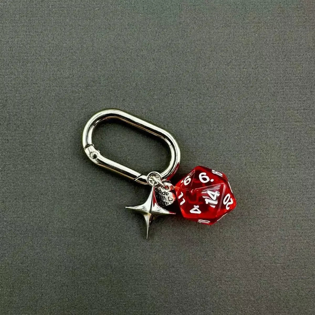 Vintage Dice Ball Keychain