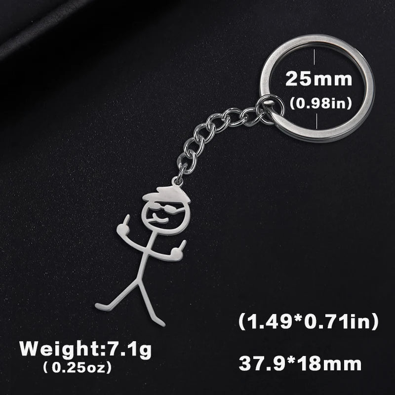 Stickman Keychain