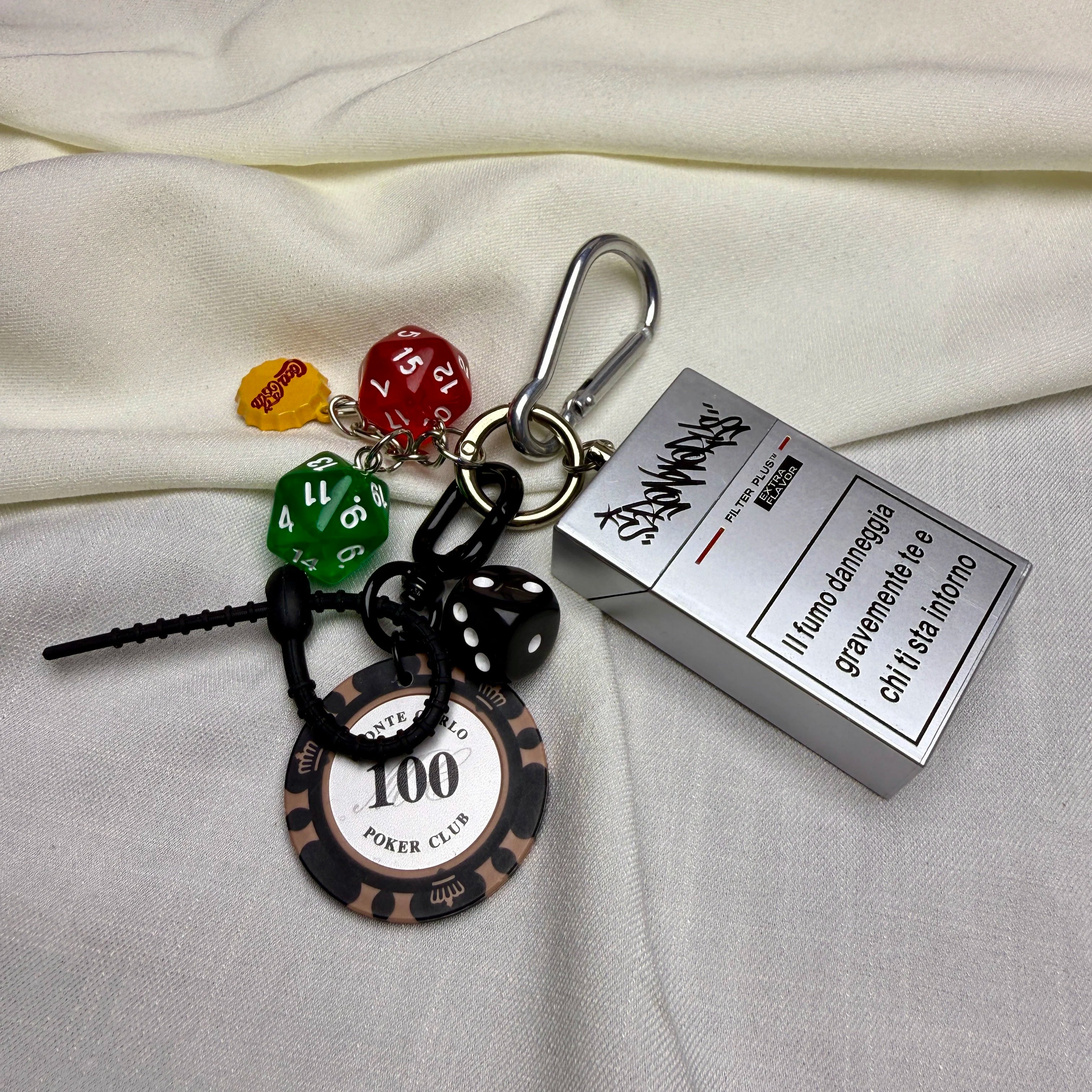 Silver Punk Carabiner