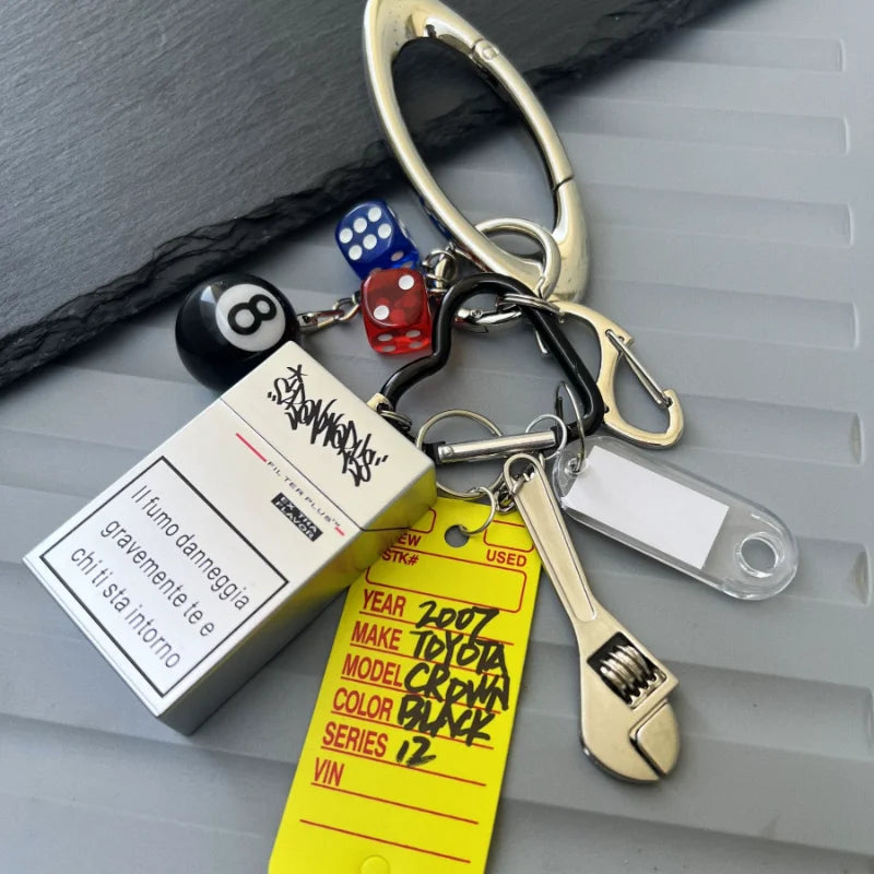 Silver Punk Carabiner